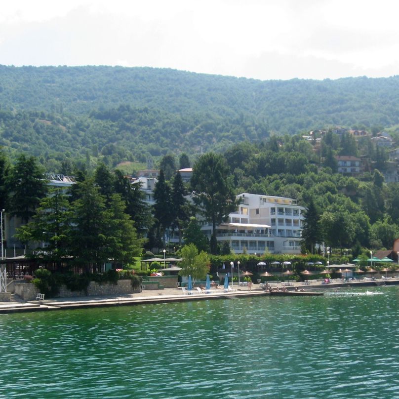 Hotels along Lake Ohrid's shore