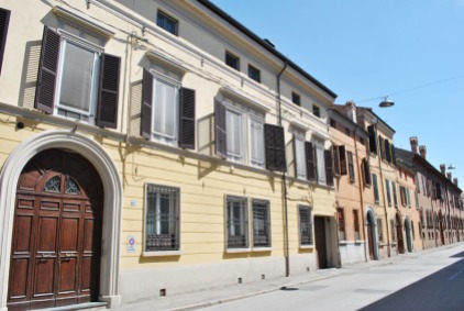 Coloured houses in Ferrara