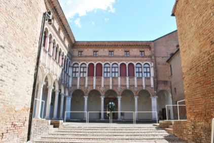 Inner courtyard of Palazzo Costabili in Ferrara