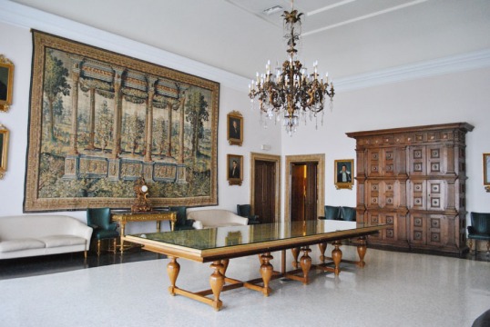 Interior of the Estense Ducal Palace or Palazzo Municipale in Ferrara