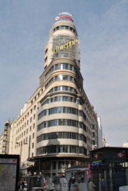 Edificio Carrión Capitol Building on Gran Via in Madrid