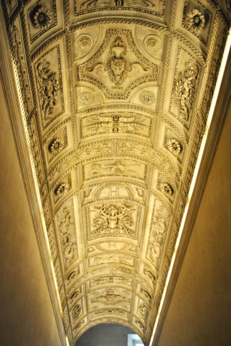 Ceiling inside the Louvre Museum in Paris (3)